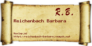 Reichenbach Barbara névjegykártya
